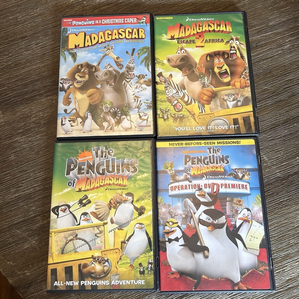 Lot of Madagascar  (DVD's) Escape 2 Africa The Penguins Operation DVD premiere
